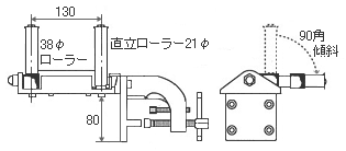 延線ローラー 寸法