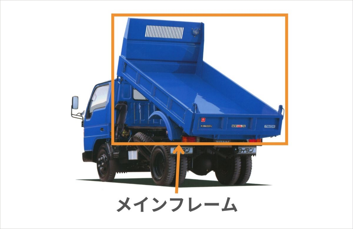 ダンプカー（ダンプ）の荷台の名称まとめ｜各部の部品やパーツの役割も