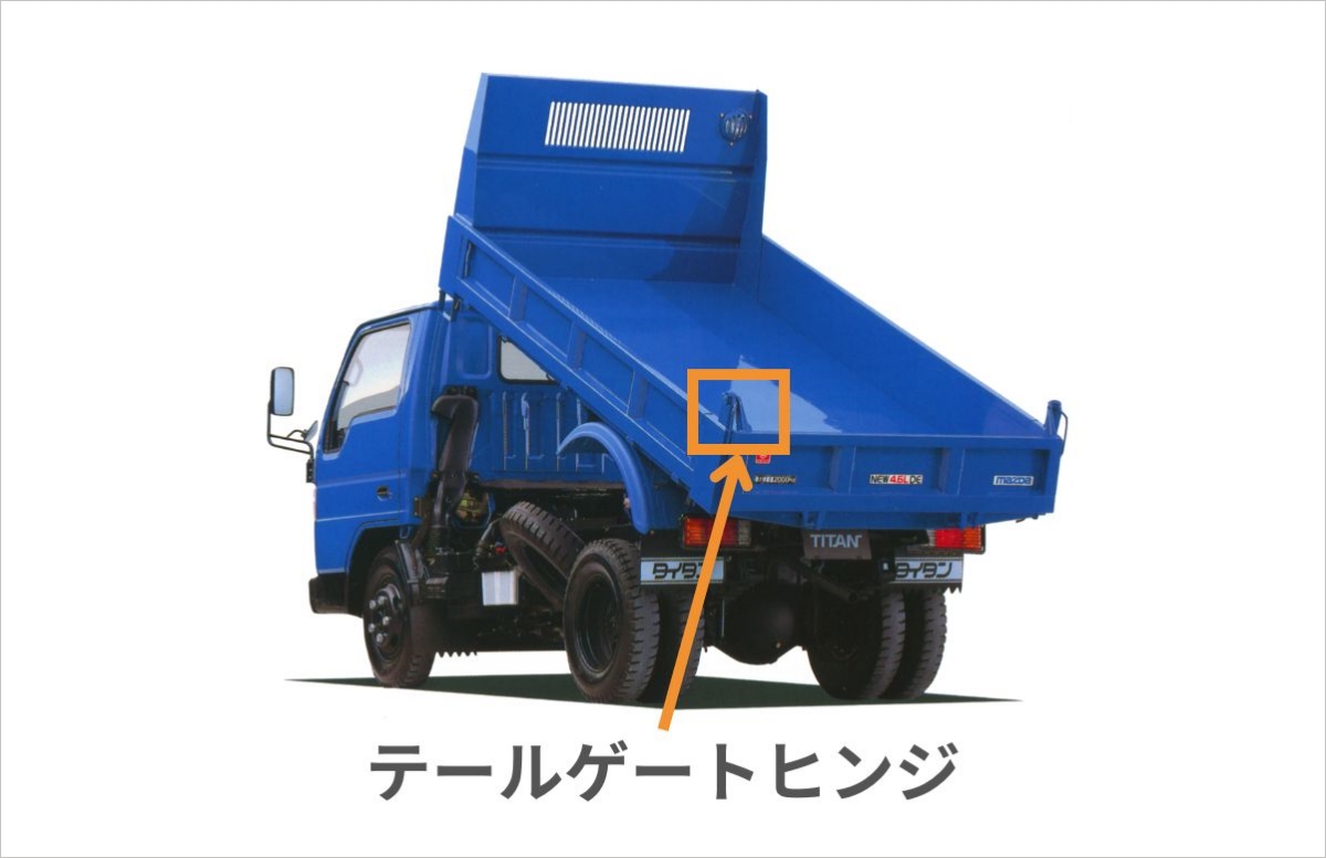 ダンプ リア アオリ あおり テールゲイト バックパネ 大型ダンプ テールゲート下部自動側フック左右セット「YH-129