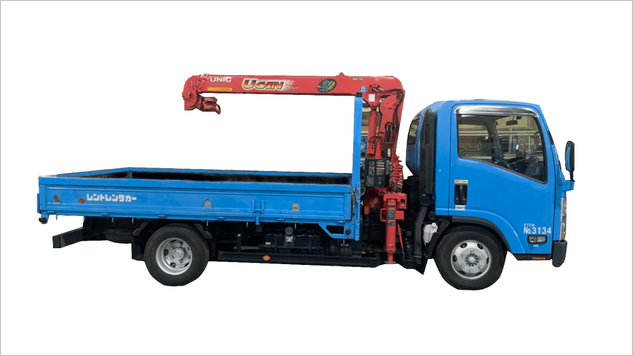 5ﾄﾝクレーン車についていた道具箱 AC150-5J大型オールテレーン クレーン車（ブーム非分解・公道走行可能