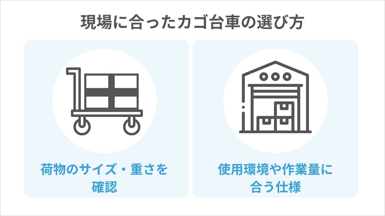 カゴ台車とは？種類・サイズ・現場で失敗しない選び方を解説│Blue talk
