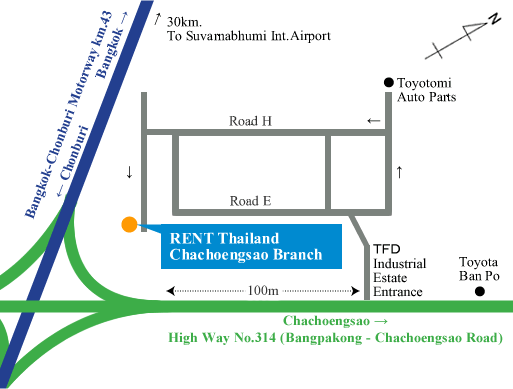 Chachoengsao Branch 地図