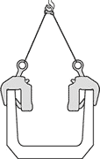 吊クランプ（マシンタイプ）使用例