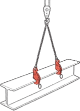 H鋼横吊り用クランプ