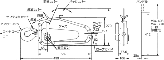 チルホールT-7 寸法図