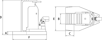 ジャッキ寸法(G-200L)