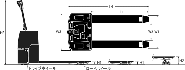 ローリフト歩行型寸法