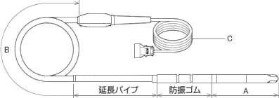 インヘッダー寸法図