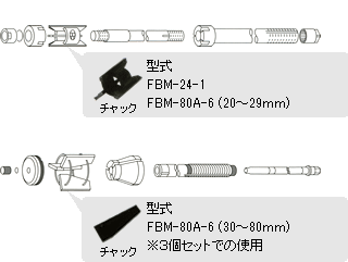 チャック交換