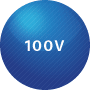 100V