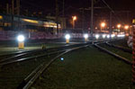 夜間の鉄道工事