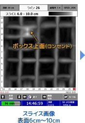 スライス画像表面6cm~10cm