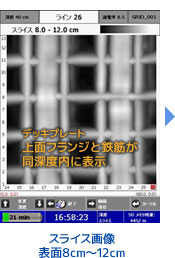 スライス画像表面8cm~12cm
