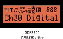 GDR3500半角12文字表示