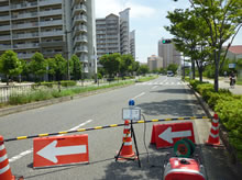 スピードの出せる直線道路