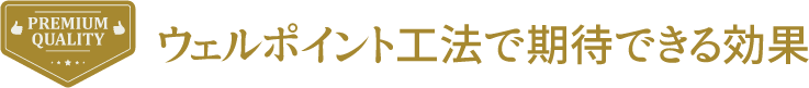 ウェルポイント工法で期待できる効果