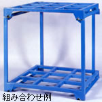 レントテナー(棚式ラック)+レントテナートップ組み合わせ例