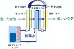 高効率運転と高い除湿能力