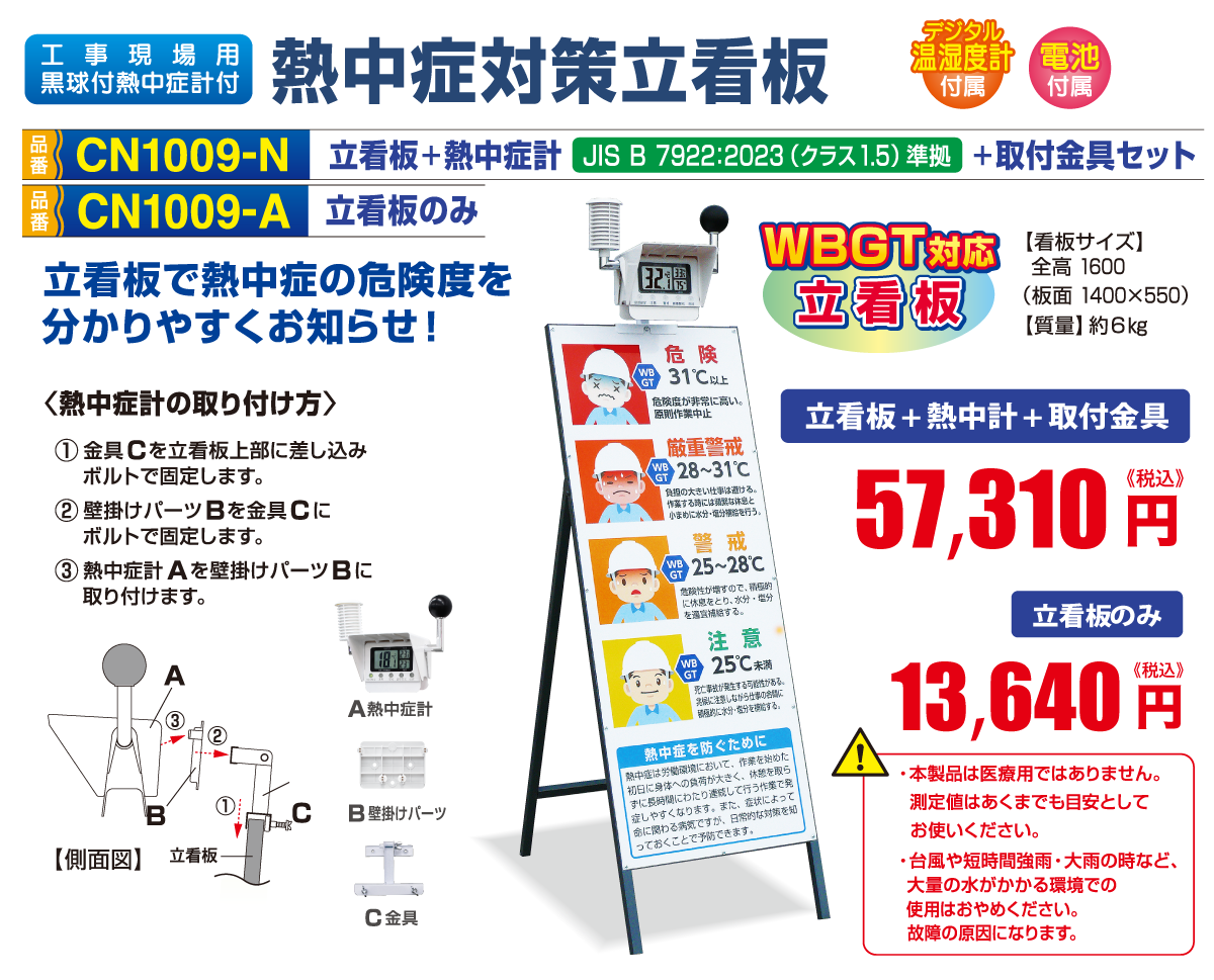 熱中症対策立看板