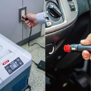 AC100Vシガーソケット対応